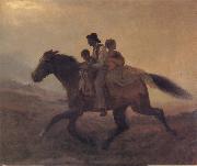 Eastman Johnson A Ride for Liberty-The Fugitive Slaves Spain oil painting artist